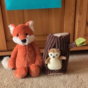 Jellycat Bashful Fox & Forest Fauna Owl